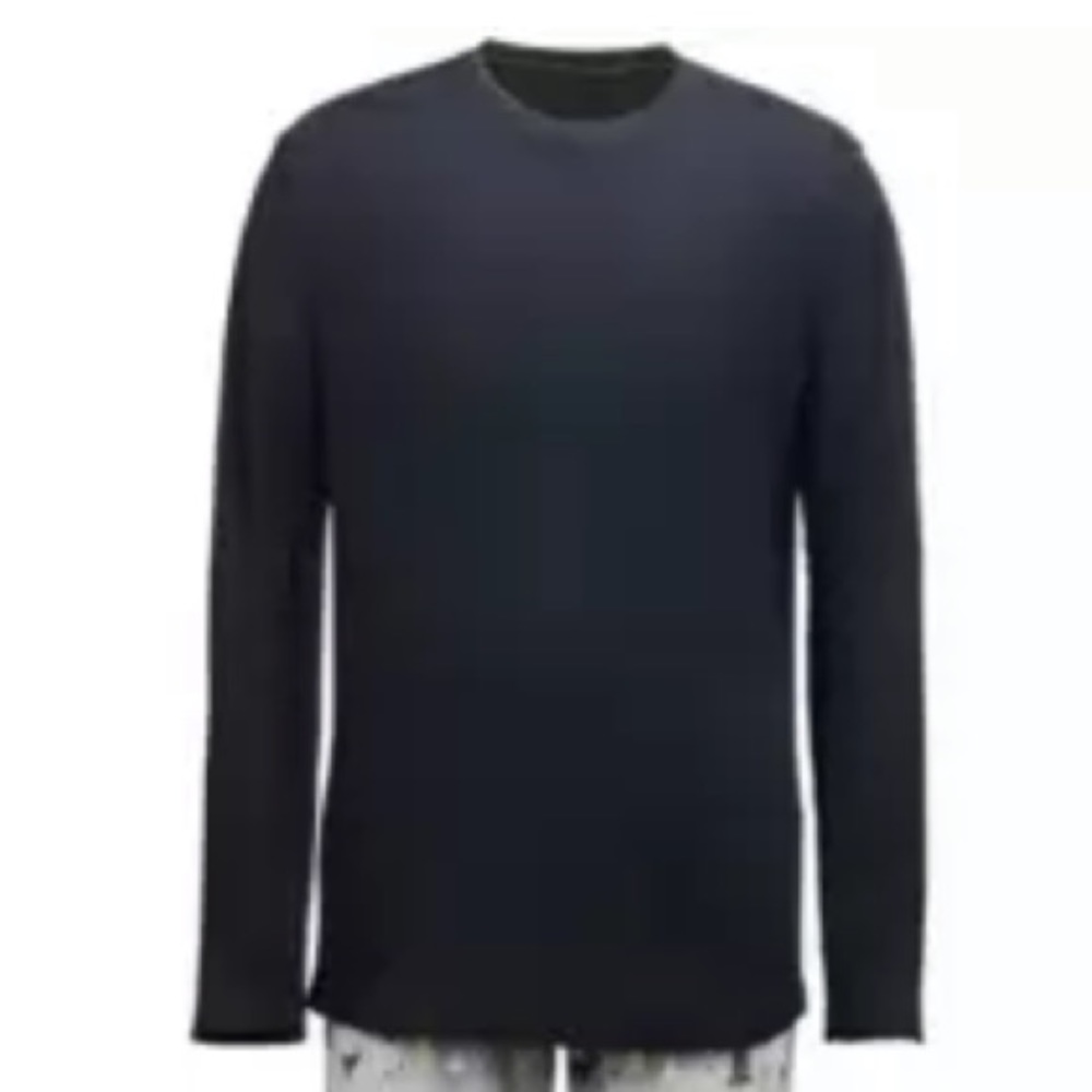 NEW Family PJs Macys Mens Thermal Pajama Top, Size XL, Black